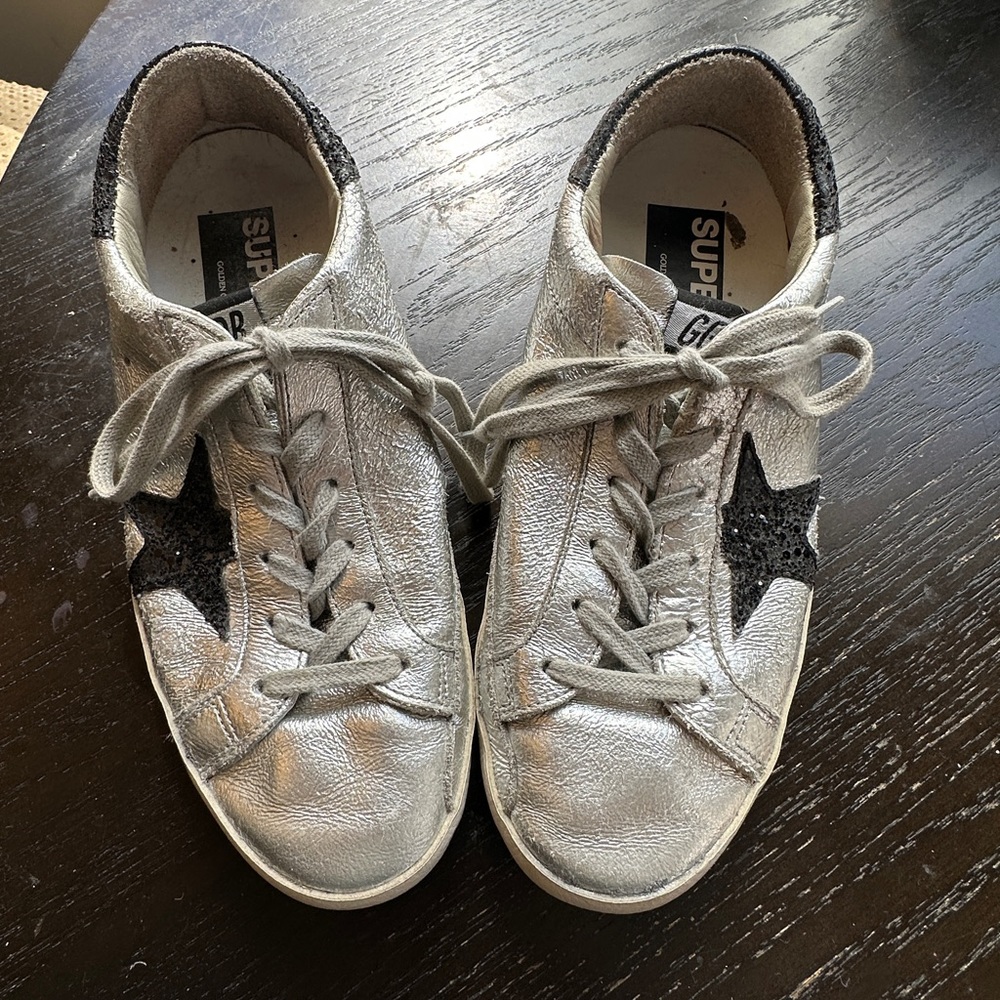 Golden Goose Private Edition, Size 7 US, Silver and Black
